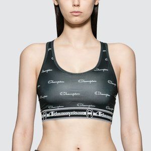 Champion Allover Logo Sports Bra XS